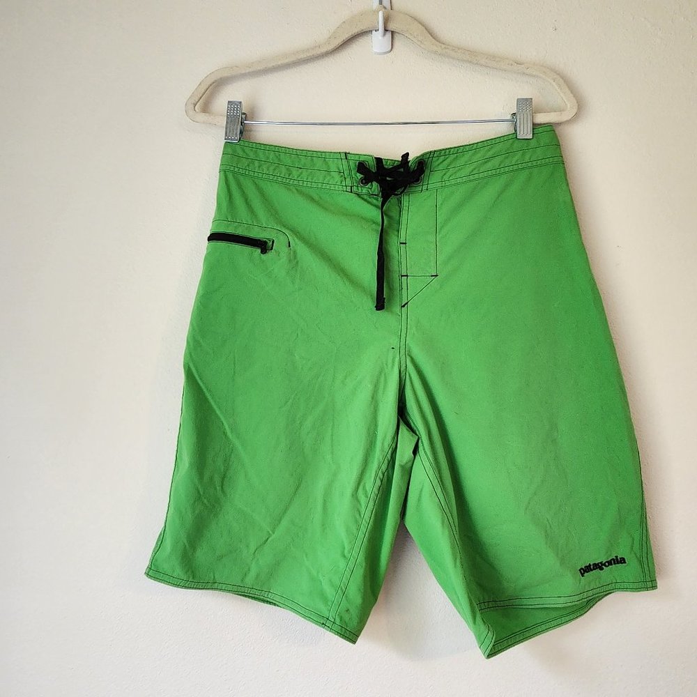 Patagonia, Man Swimming Short Pant, Size 30, Green Color, Beach, Light, Summer